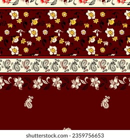 floral abstract pattern suitable for textile and printing needs