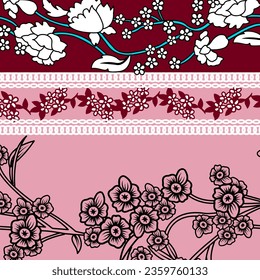 floral abstract pattern suitable for textile and printing needs
