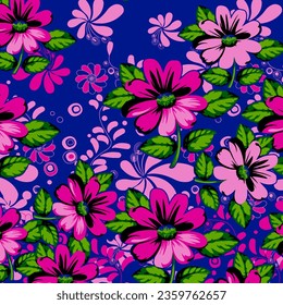 floral abstract pattern suitable for textile and printing needs