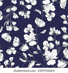 floral abstract pattern suitable for textile and printing needs