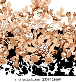 floral abstract pattern suitable for textile and printing needs