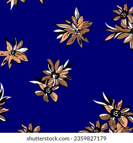 floral abstract pattern suitable for textile and printing needs
