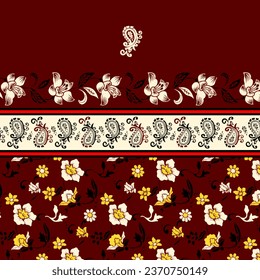 floral abstract pattern suitable for textile and printing needs