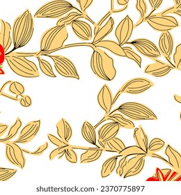 floral abstract pattern suitable for textile and printing needs