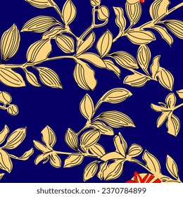 floral abstract pattern suitable for textile and printing needs