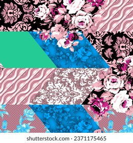 floral abstract pattern suitable for textile and printing needs