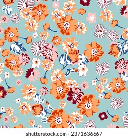 floral abstract pattern suitable for textile and printing needs