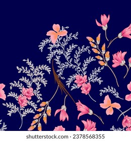 floral abstract pattern suitable for textile and printing needs