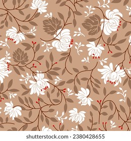 floral abstract pattern suitable for textile and printing needs
