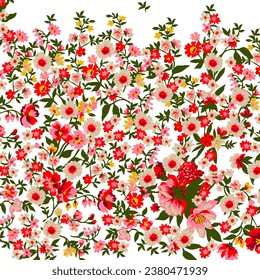 floral abstract pattern suitable for textile and printing needs