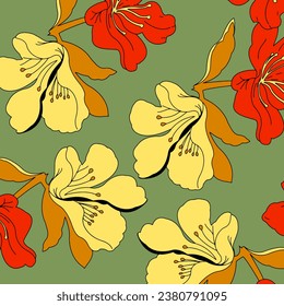 floral abstract pattern suitable for textile and printing needs