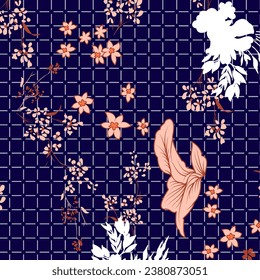 floral abstract pattern suitable for textile and printing needs

