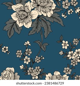 floral abstract pattern suitable for textile and printing needs