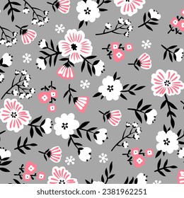 floral abstract pattern suitable for textile and printing needs