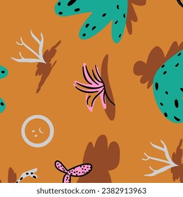 floral abstract pattern suitable for textile and printing needs