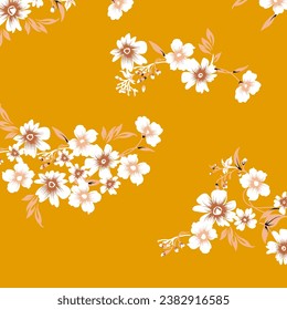 floral abstract pattern suitable for textile and printing needs