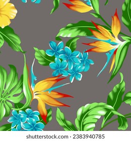 patrón abstracto floral adecuado para necesidades textiles y de impresión