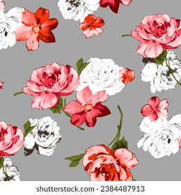 floral abstract pattern suitable for textile and printing needs