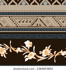 floral abstract pattern suitable for textile and printing needs