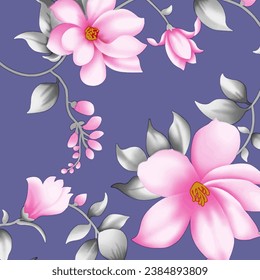 floral abstract pattern suitable for textile and printing needs