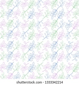 floral abstract pattern template