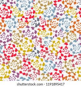 floral abstract pattern.Vector illustration.