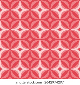 Bloemenabstract met stippen patroon naadloze roze tonen