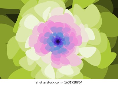 floral abstract random leaf texture gradient vector background