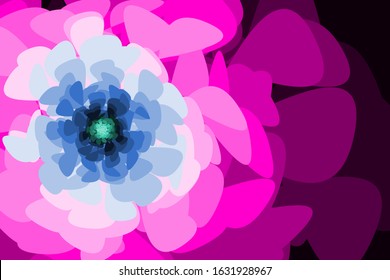 floral abstract random leaf texture gradient vector background