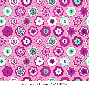 Floral  Abstract Seamless Background