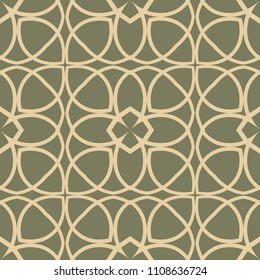 Floral abstract seamless ornamental vintage pattern. Vector illustration