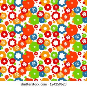 Floral  Abstract Seamless Pattern