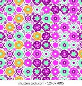Floral Abstract Seamless Pattern