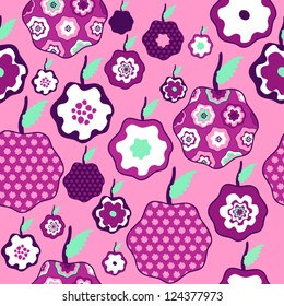 Floral Abstract Seamless Pattern