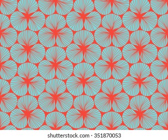 Floral abstract seamless pattern.