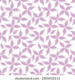 Floral abstract seamless pattern drawn delicate bouquets of roses with herbs. Beautiful print for decoration of textiles and design. Flower background. Art drawing for surface.