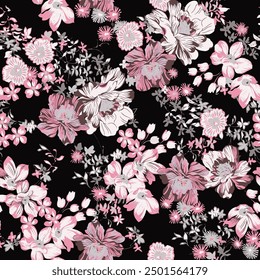 floral abstract seamless pattern for fabrick tekstile and fashion