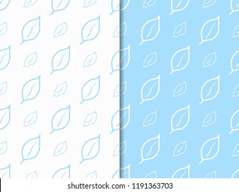 Floral abstract seamless pattern leaves