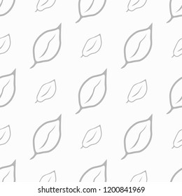Floral abstract seamless pattern leaves