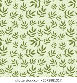 Floral abstract seamless pattern. Ornamental decorative vintage retro style color vector repeatable pattern. Texture fabric textile paper print wallpaper. Summer leaves background creative design