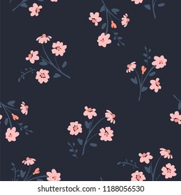 Floral abstract seamless pattern. Vector design for paper, cover, fabric, interior decor and other users
