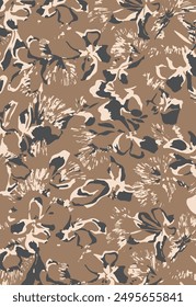 Floral abstract seamless pattern. Vector design for different surfases.