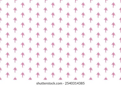 Floral abstract seamless pattern. Abstract vector background with pink stars Floral pattern. EPS Vector