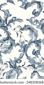 Floral abstract seamless patterns. Vector design for different surfases.