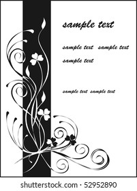 Floral abstract with space for text