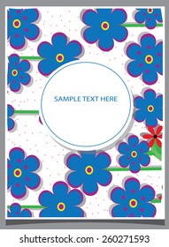 floral abstract stylized background