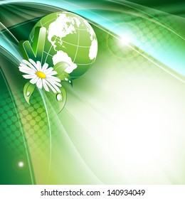 floral abstract summer template with copy space. Eps10