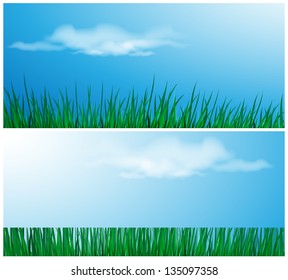 floral abstract summer templates set  with copy space. Eps10