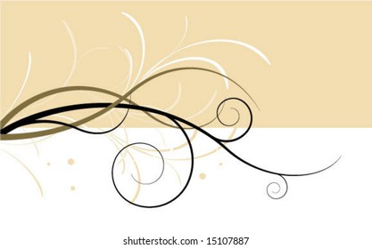 Floral abstract. Vector.