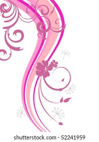 floral abstract - vector